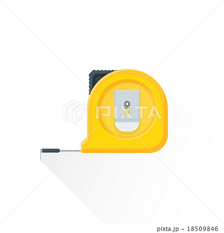 vector flat construction roulette illustration 18509846