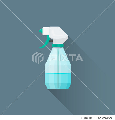 vector flat spray plastic bottle illustration icon 18509859