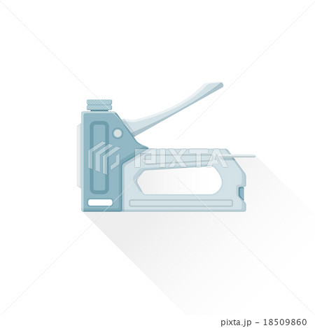 vector flat metal staple gun illustration icon. 18509860