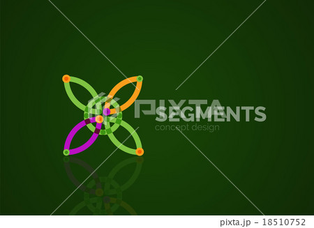 Vector outline minimal abstract geometric logo Vector outline minimal abstract geometric logo 18510752