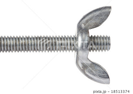 Close up threaded steel rods 18513374