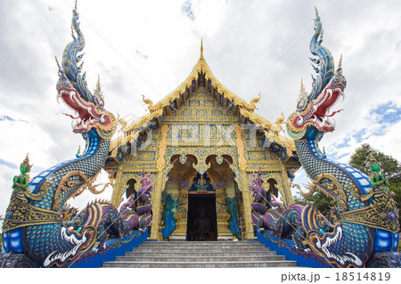 Buddhist temple, Wat Rong Suea Ten in Chiang Rai 18514819