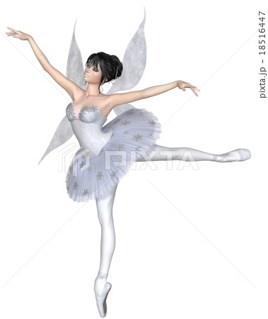 Snowflake Fairy Ballerina in Arabesque Pose 18516447