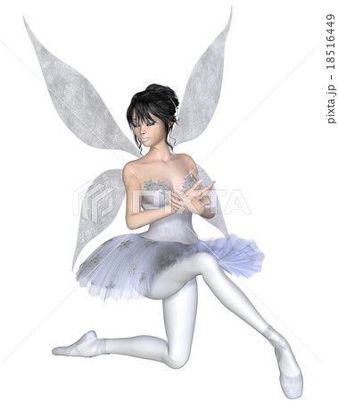 Snowflake Fairy Ballerina Kneeling 18516449