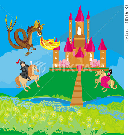 dragon attacks the castle dragon attacks the castle 18516933
