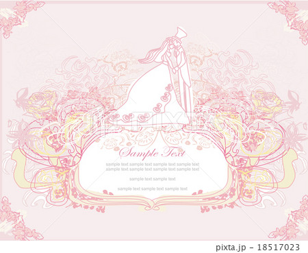 elegant wedding invitation with wedding couple elegant wedding invitation with wedding couple 18517023