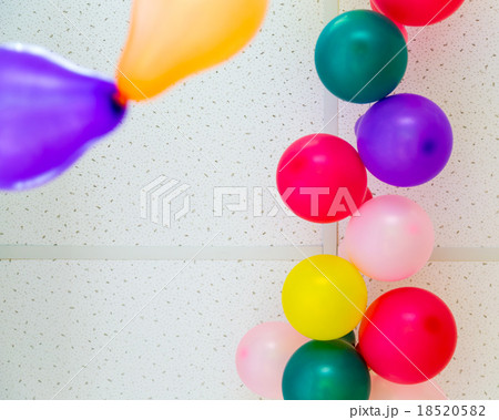 Colorful balloons on ceiling 18520582