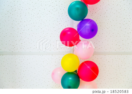Colorful balloons on ceiling Colorful balloons on ceiling 18520583
