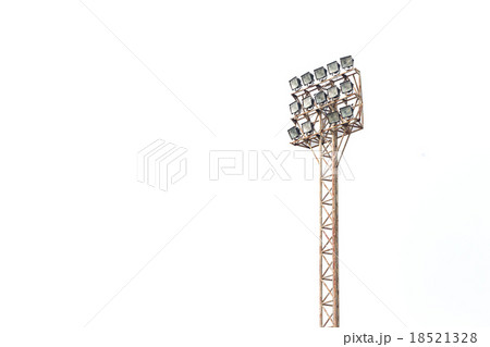 Spotlight, Stadium lights isolated on white 18521328