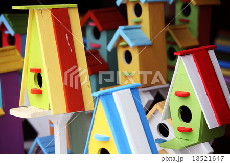 colorful bird house colorful bird house 18521647