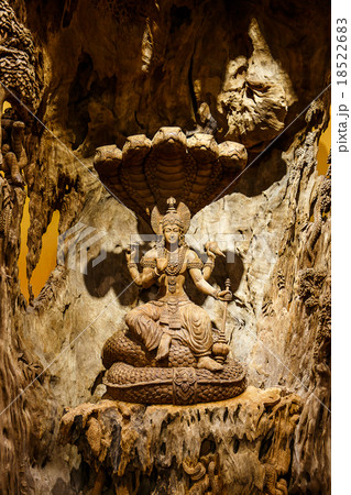 Shiva carved wood 18522683