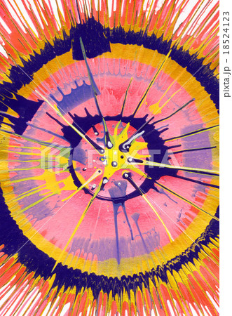 Abstract expressionism painting - Pink Burst Abstract expressionism painting - Pink Burst 18524123