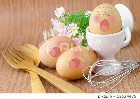 Eggs sleep with Expression Face. Eggs sleep with Expression Face. 18524479