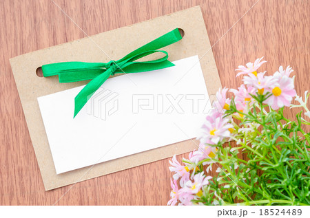 flowers and empty tag for your text. 18524489