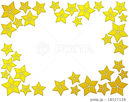 星の飾りフレームのイラスト素材