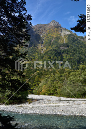 明神岳と梓川 18528869