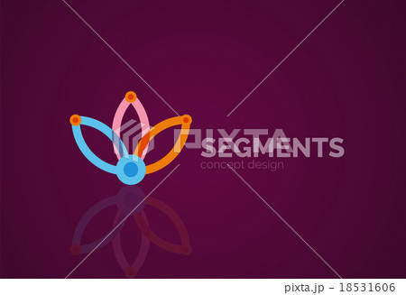 Vector outline minimal abstract geometric logo 18531606