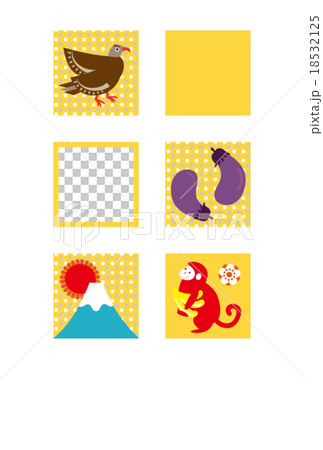 New year's card template & New Year's material New year's card template & New Year's material 18532125