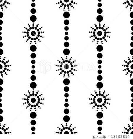 seamless black Polka dot abstract background vecto 18532814
