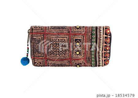 money bag with hand-made isolated on the white money bag with hand-made isolated on the white 18534579