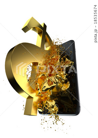 Golden USD. Path included. Perfect for advertising Golden USD. Path included. Perfect for advertising 18535674