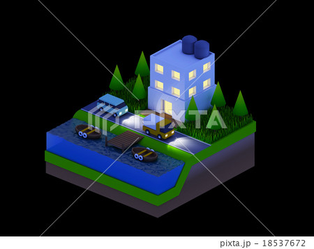 isometric city buildings, landscape isometric city buildings, landscape 18537672