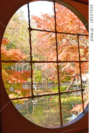 丸窓の紅葉 18537939