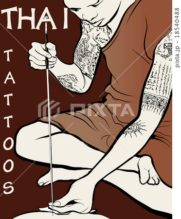 Monk tattooist - Thai Tattoos 18540488