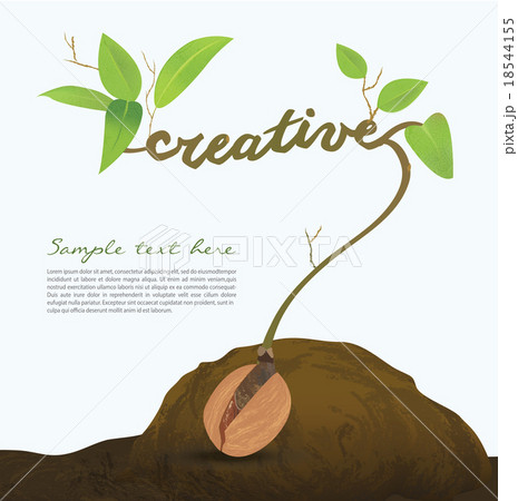 Creative seed idea abstract info graphic Creative seed idea abstract info graphic 18544155