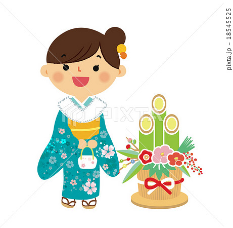 初詣　人物 18545525