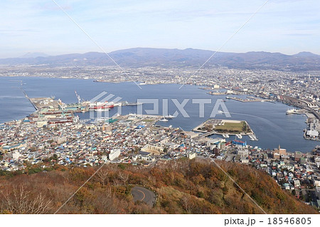 函館どつく造船所と緑の島(2015年11月 函館どつく造船所と緑の島(2015年11月 18546805