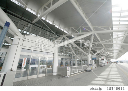 福岡空港国際線の出発ゲートの写真素材