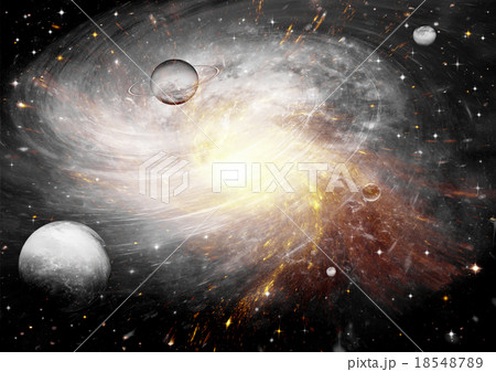 galaxy in a free space 18548789