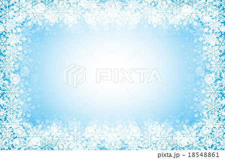 背景素材壁紙 積雪 冬景色 ホワイトスノー 白雪 アイス 氷 雪の結晶 クリスマス オーナメント のイラスト素材