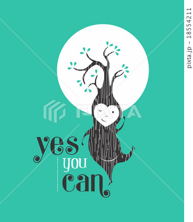 Yes you can motivation quote greeting card elf 18554211