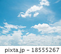 Clear blue sky with white cloud Clear blue sky with white cloud 18555267