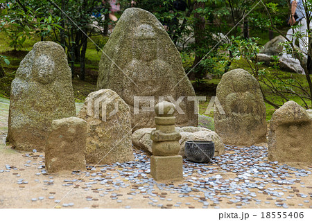 Nagomi-Jizo in japanese temple Nagomi-Jizo in japanese temple 18555406