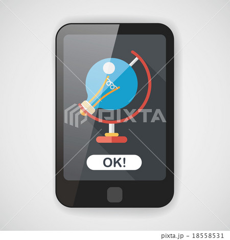 Light bulb flat icon with long shadow,eps10 Light bulb flat icon with long shadow,eps10 18558531