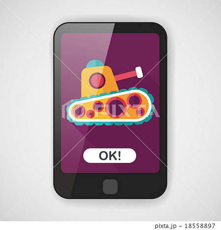 Tank flat icon with long shadow,eps10 Tank flat icon with long shadow,eps10 18558897