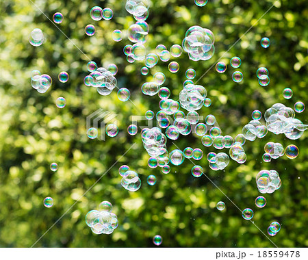 The rainbow bubbles from the bubble blower The rainbow bubbles from the bubble blower 18559478