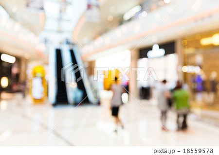 Abstract background of shopping mall, shallow depth of focus 18559578