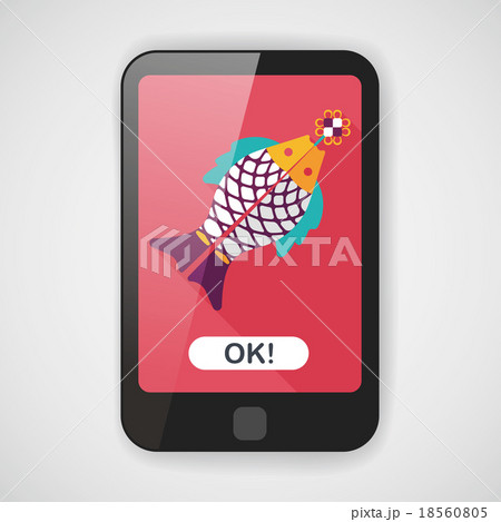 Chinese New Year flat icon with long shadow,eps, Chinese fish lu Chinese New Year flat icon with long shadow,eps, Chinese fish lu 18560805