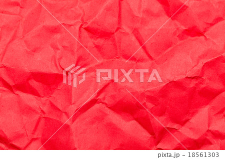 Texture of old red wrinkled paper 18561303