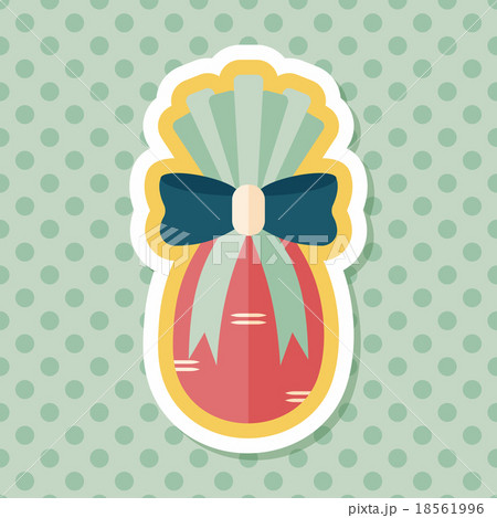 Chinese New Year gifts flat icon with long shadow,eps10 Chinese New Year gifts flat icon with long shadow,eps10 18561996