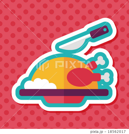 Grill chicken flat icon with long shadow,eps10 Grill chicken flat icon with long shadow,eps10 18562017