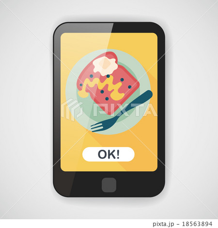 breakfast toast flat icon with long shadow,eps10 breakfast toast flat icon with long shadow,eps10 18563894
