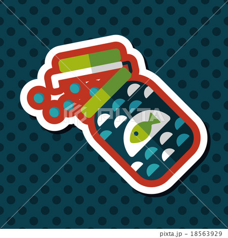 Pet fish feed flat icon with long shadow, eps10 Pet fish feed flat icon with long shadow, eps10 18563929