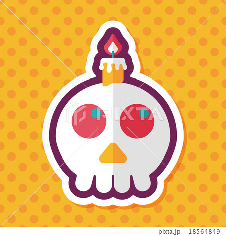 skeleton flat icon with long shadow,eps10 skeleton flat icon with long shadow,eps10 18564849