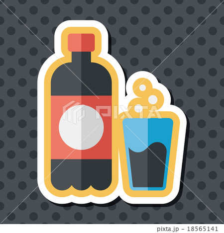 soda drink flat icon with long shadow,eps10 soda drink flat icon with long shadow,eps10 18565141