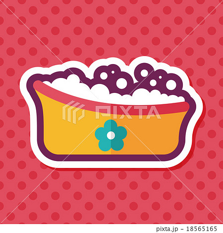 baby bath flat icon with long shadow,eps10 baby bath flat icon with long shadow,eps10 18565165